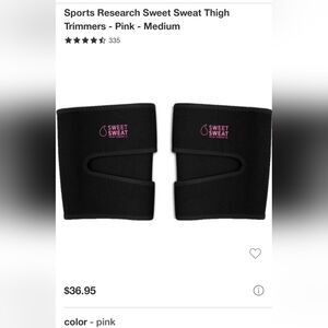 Sweet Sweat Thigh Trimmers - Pink Logo